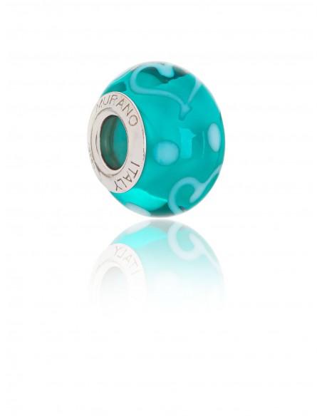 Perla 'Bead' in vetro di Murano e argento 925 compatibile Braccialetti Pandora V691...