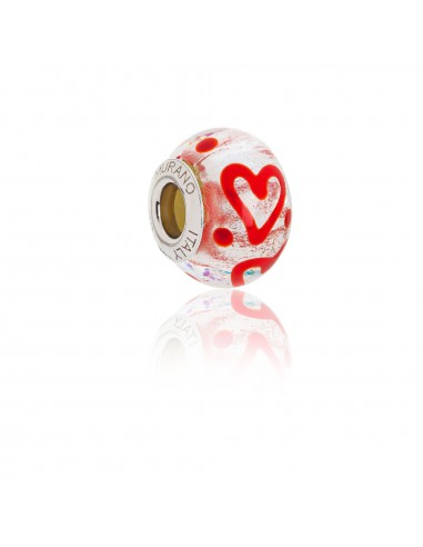 Perla 'Bead' in vetro di Murano e argento 925 compatibile Braccialetti Pandora V700...