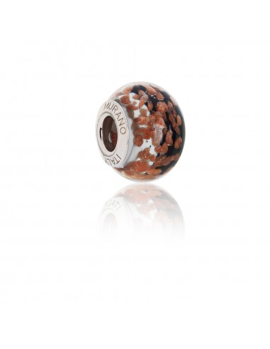 Bead in vetro di Murano e argento 925 compatibile Braccialetti Pandora V706 Pensieri