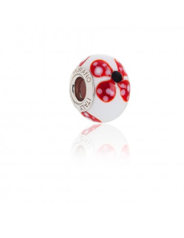 Bead in vetro di Murano e argento 925 compatibile Braccialetti Pandora V709 Fiore