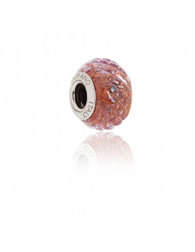 Bead in vetro di Murano e argento 925 compatibile Braccialetti Pandora V710 Ragnatela...