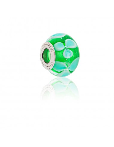 Murano glass charm with Silver compatible Pandora Bracelets V727 Australian Surf