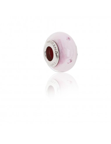 Bead in vetro di Murano e argento 925 compatibile Braccialetti Pandora V748 Rosa...