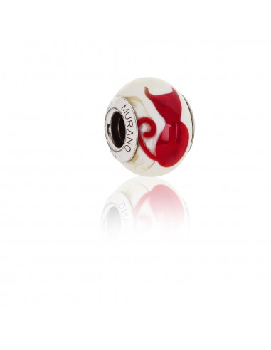 Bead in vetro di Murano e argento 925 compatibile Braccialetti Pandora V749 Gattino