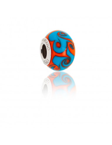 Bead in vetro di Murano e argento 925 compatibile Braccialetti Pandora V799, il design...