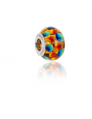 Bead in vetro di Murano e argento 925 compatibile Braccialetti Pandora V853 Lava Lamp