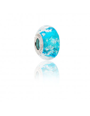 Bead in vetro di Murano e argento 925 compatibile Braccialetti Pandora V911 Cloudy Day