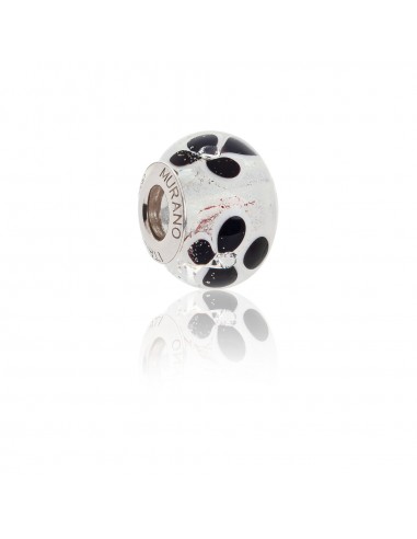 Bead in vetro di Murano e argento 925 compatibile Braccialetti Pandora V946 Orchidea...